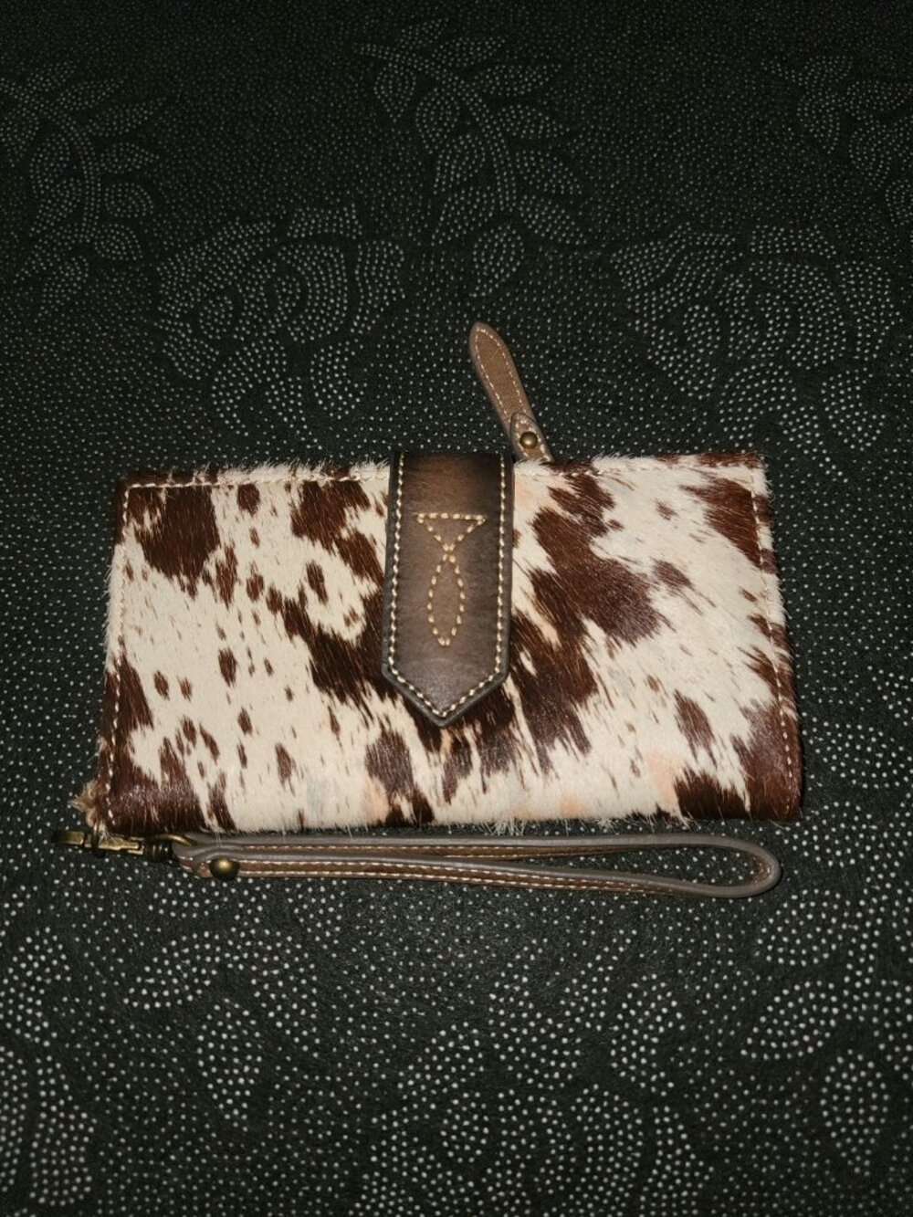 Tony Lama Women's Wallet Bag Leather Brown Western Cowgirl